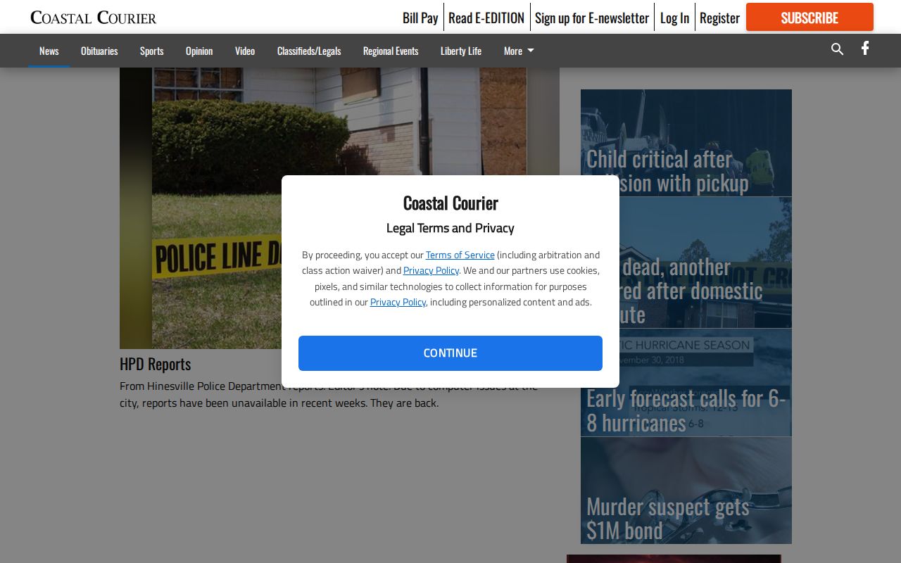 Coastal Courier Liberty County public safety coverage for arrest news and mugshots